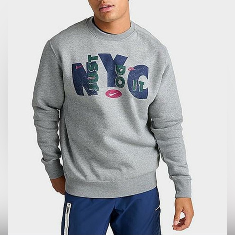 Nike Men's Sportswear Club Fleece NYC Crewneck Sweatshirt